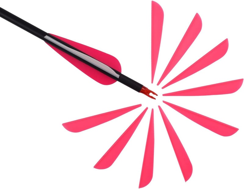 TY Archery 3 Inch Arrow Fletching Vanes Plastic Feather for DIY Archery Hunting Targeting Arrows(Pack of 50) - Image 3